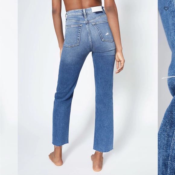 Re/Done Comfort Stretch 70’s Ultra High Rise Stove Pipe sz 25 - Picture 8 of 8